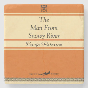 Banjo Paterson Retro-Stil Steinuntersetzer