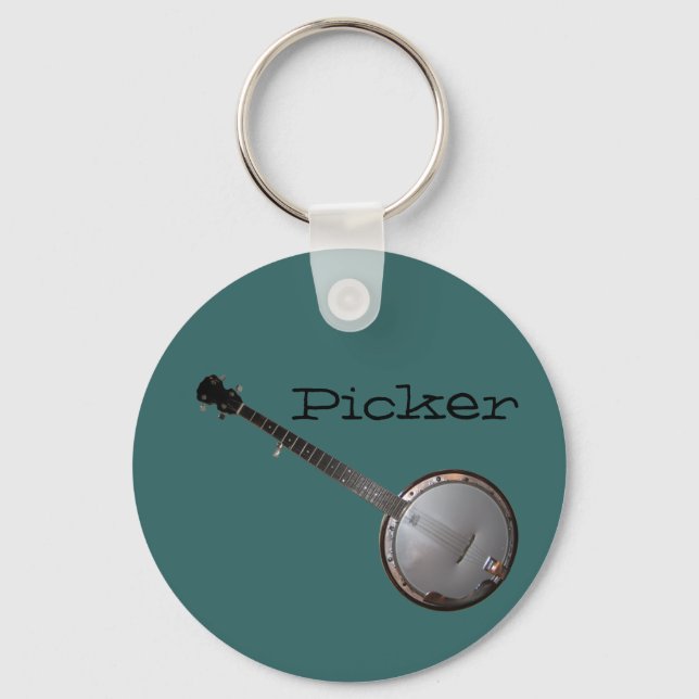 Banjo Picker Schlüsselanhänger (Vorderseite)