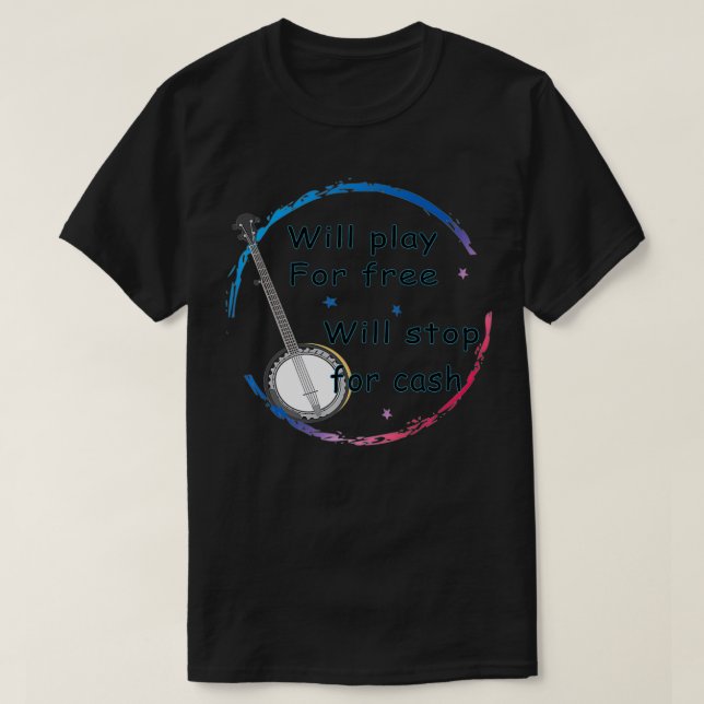 Banjo Player Bluegrass 40 Jahre T-Shirt (Design vorne)