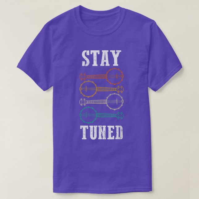 Banjo Player  Bluegrass Folk Music  Retro Stay Tun T-Shirt (Design vorne)