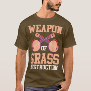 Banjo Player Bluegrass Music Weapon of Grass des T-Shirt