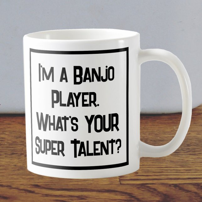 Banjo Player Super Talent. Tasse (Von Creator hochgeladen)