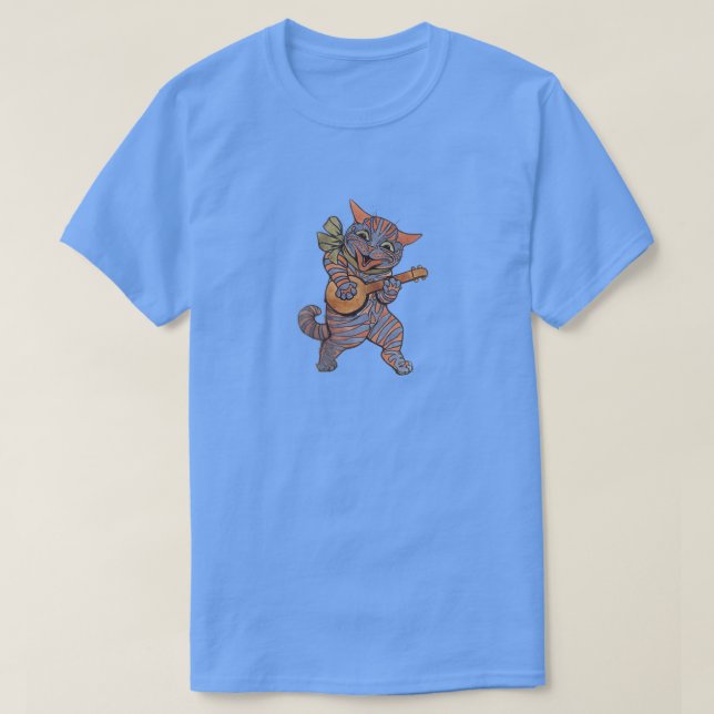 Banjo Playing Cat T-Shirt (Design vorne)