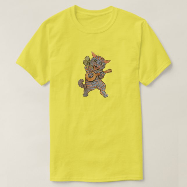 Banjo Playing Cat T-Shirt (Design vorne)