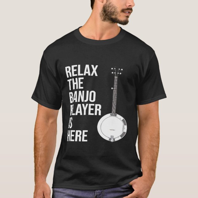 Banjo Relax, Banjo Player ist hier Banjo T-Shirt (Vorderseite)