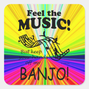 Banjo Sent Le Sticker Carré De Musique