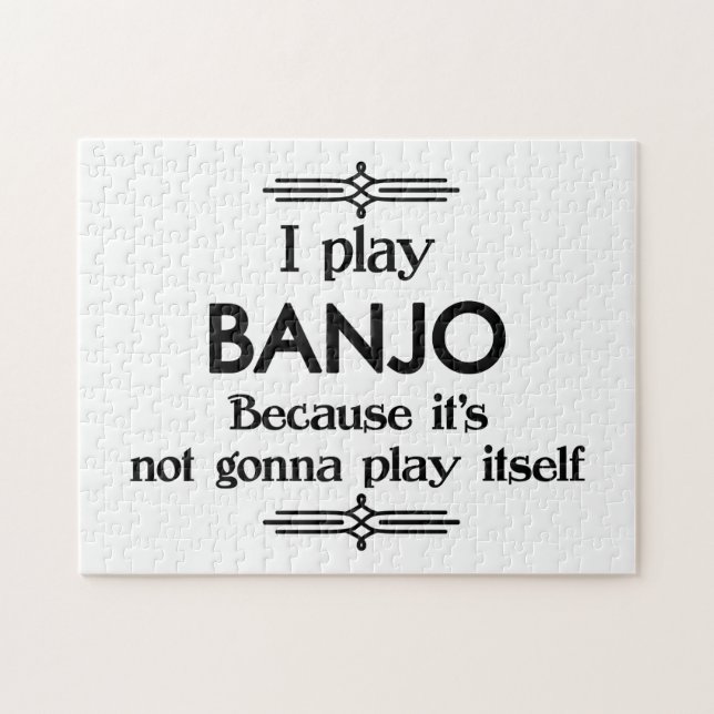Banjo - Spielen Sie sich selbst Funny Deko Music (Horizontal)