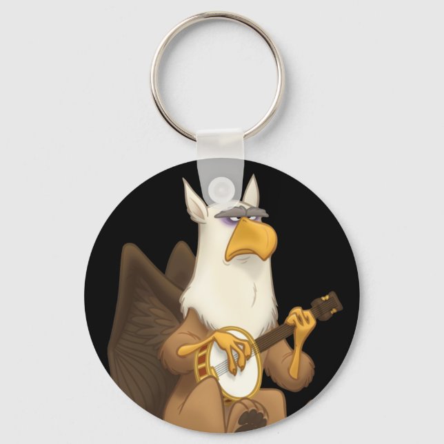 Banjo Strummin' Griffin-Schlüsselanhänger Schlüsselanhänger (Vorderseite)