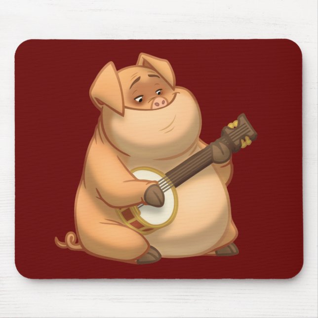 Banjo-Strummin' Schwein Mousepad (Vorne)
