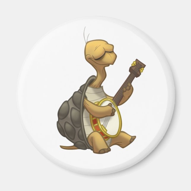 Banjo-Strummin’ Tortoise Magnet (Vorne)