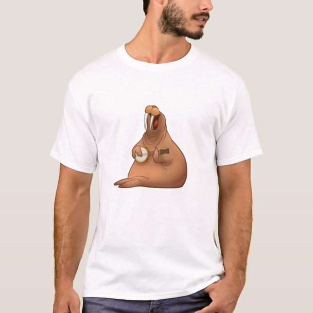 Banjo-Strummin' Walross-Shirt T-Shirt (Vorderseite)