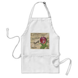 Banjo Tulip Vintage Notenblätter - kundenspezifisc Schürze