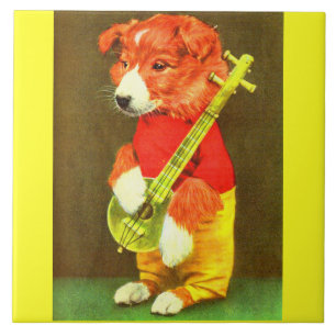 Banjo-Welpe Fliese