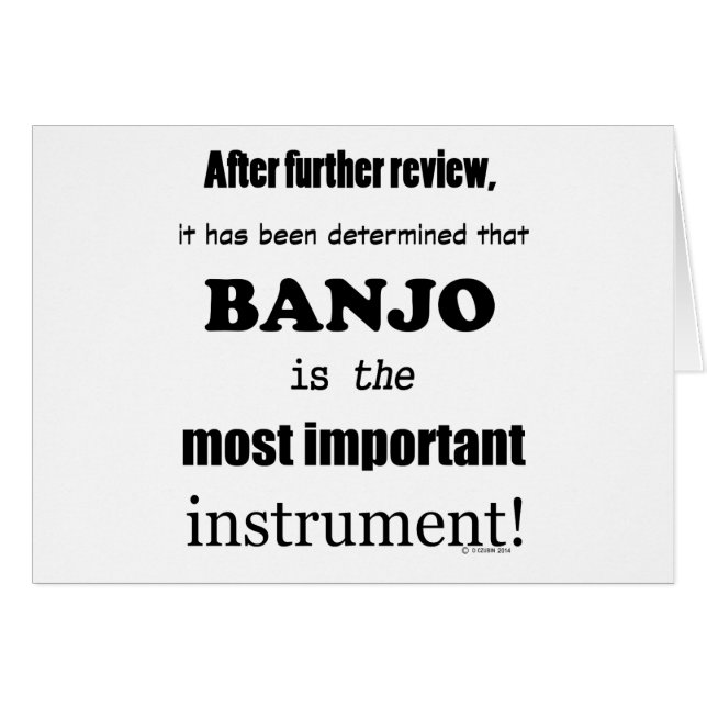 Banjo wichtigstes Instrument (Vorderseite (Horizontal))