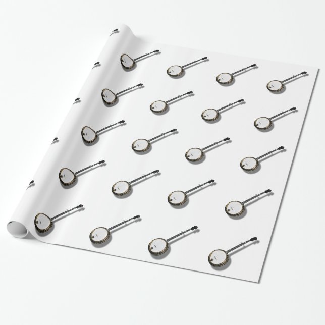 BANJO-WRAPPING PAPIER GESCHENKPAPIER (Ungerollt)