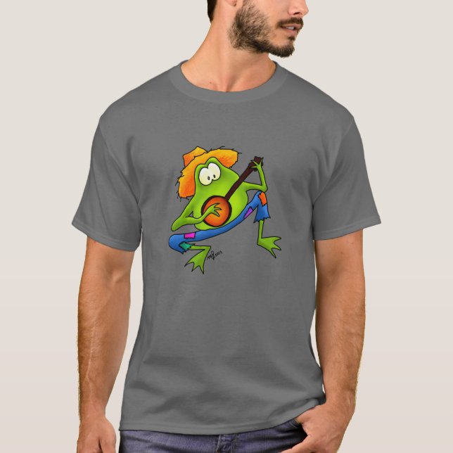 Banjobluegrass-Frosch T-Shirt (Vorderseite)