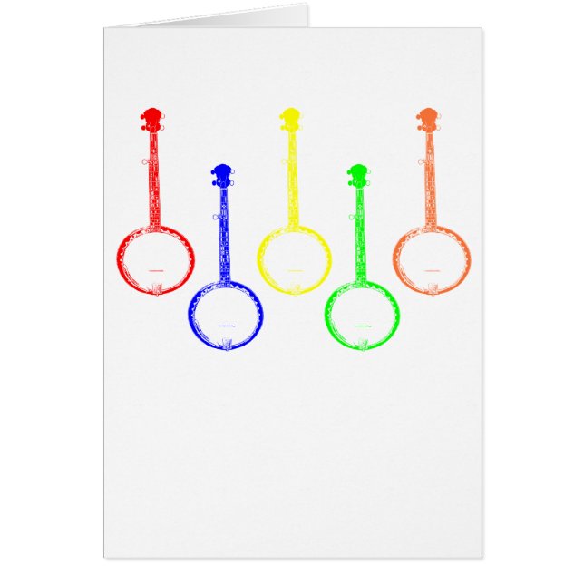 banjos colorés (Devant)