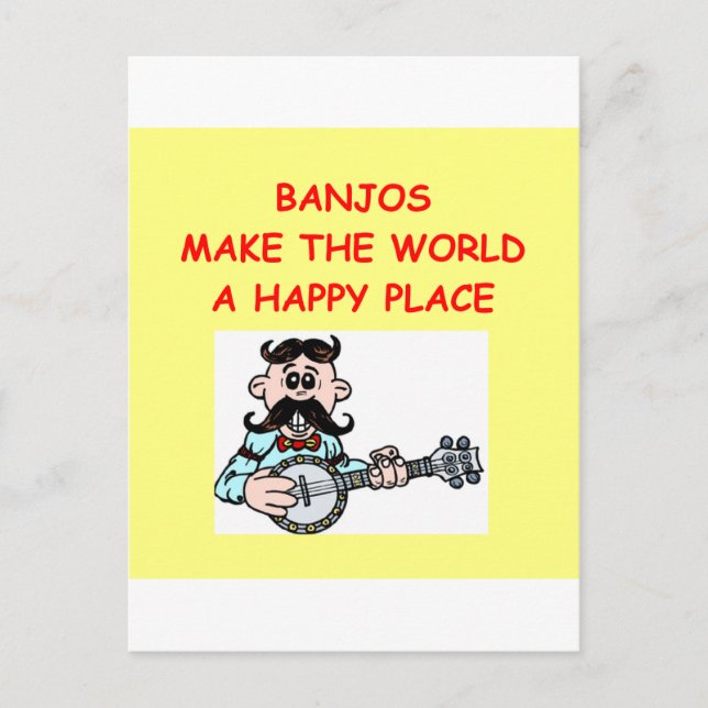 Banjos Postkarte (Vorderseite)