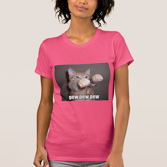 Bank-Bank-Bank-Katze T-Shirt (Vorderseite)