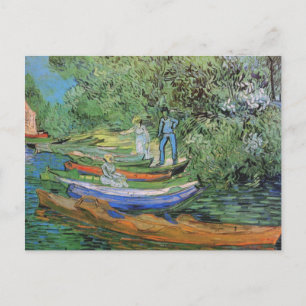 Bank der Oise bei Auvers, Vincent van Gogh Postkarte