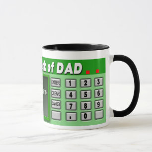 BANK DER VATER-TASSE - ATM-MASCHINE - SPASS TASSE