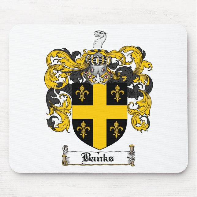 BANK-FAMILIENWAPPEN - BANK-WAPPEN MOUSEPAD (Vorne)