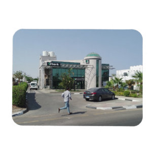 Bank in Sharm El Sheikh Postcard Magnet