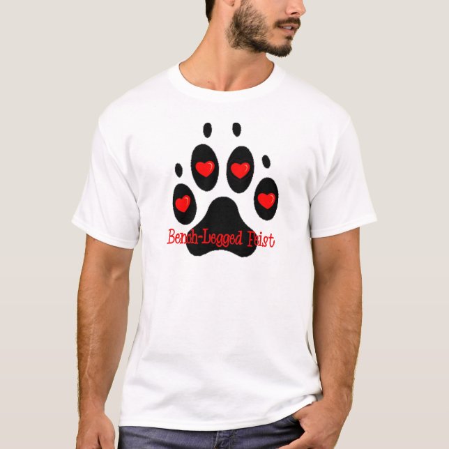 Bank-Mit Beinen versehener Feist T-Shirt (Vorderseite)