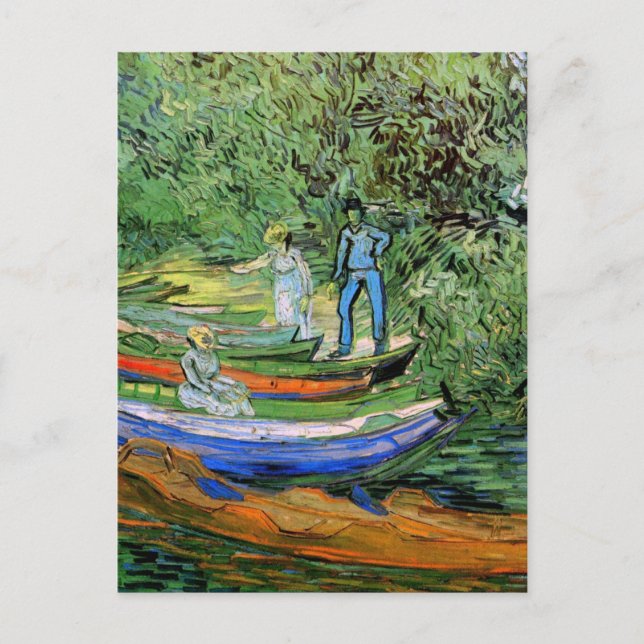Bank of the Oise in Auvers von Vincent van Gogh Postkarte (Vorderseite)