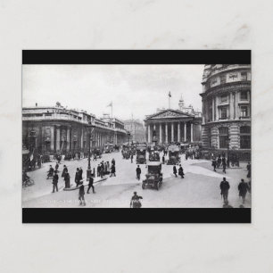 Bank & Royal Exchange, London Vintag Postkarte