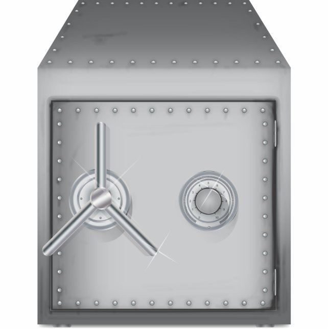 Bank Safe Fotoskulptur Ornament (Vorne)