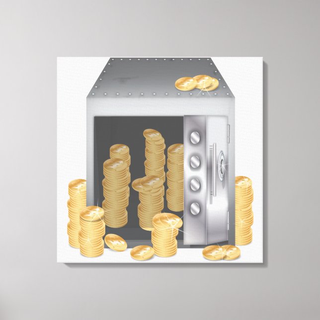 Bank Safe Leinwanddruck (Vorderseite)