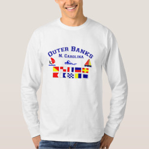 Bank-Signal-Flaggen NC äußere T-Shirt