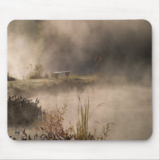 Bank-Teich-Dampf Mousepad