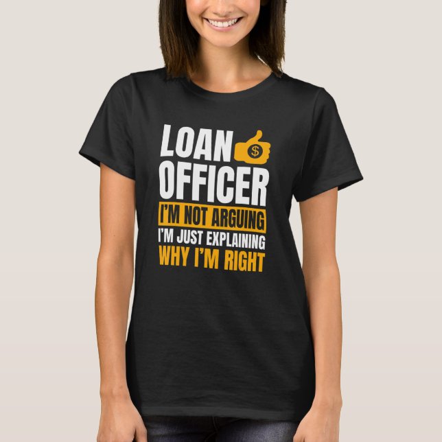 Bank Teller Moneylender Mortgagee Ban T-Shirt (Vorderseite)
