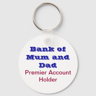 Bank von Müttern und Vater Schlüsselanhänger