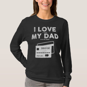 Bank von Vater Liebe ich meinen Vater, wenn Väter  T-Shirt