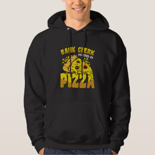 Bankangestellter unterstützt von Pizza Banker Fina Hoodie