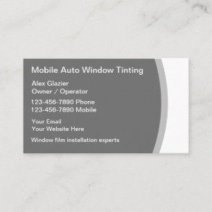 Bankautomobil-Tinting-Visitenkarten Visitenkarte