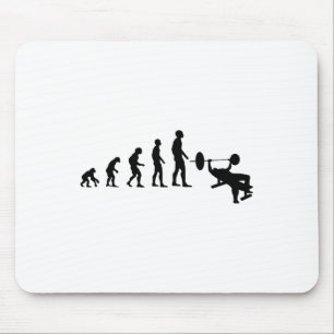 Bankdrücken Bodybuilding Lustige Evolution Kraft Mousepad