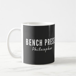 Bankdrücken-Philosoph Gym T-Shirt Kaffeetasse