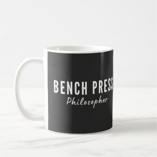 Bankdrücken-Philosoph Gym T-Shirt Kaffeetasse