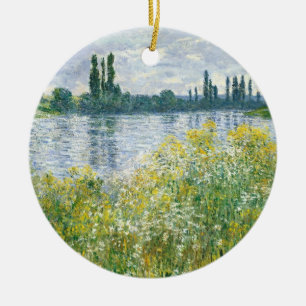 Banken Claude Monets   der Seines, Vetheuil, 1880 Keramikornament