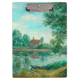 Banken der Loing in Saint-Mammès Alfred Sisley Klemmbrett