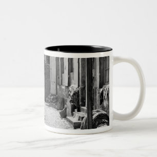Banken des Bievre, Paris, 1858-78 Zweifarbige Tasse
