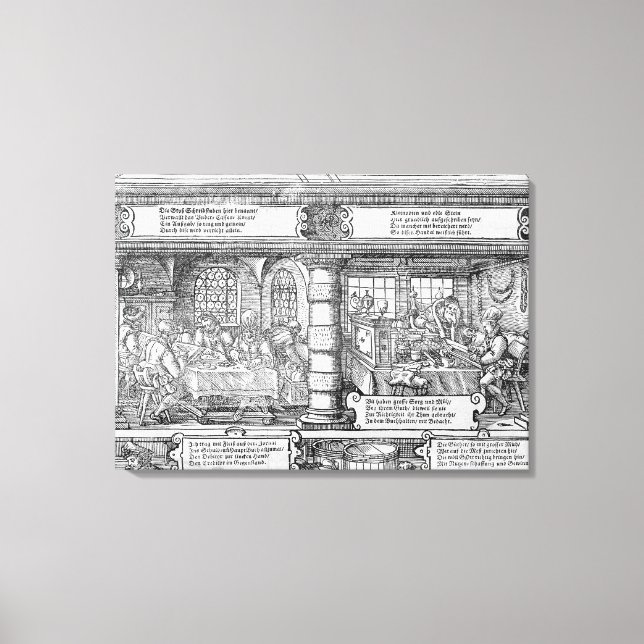 Bankenlandschaft Leinwanddruck (Vorderseite)