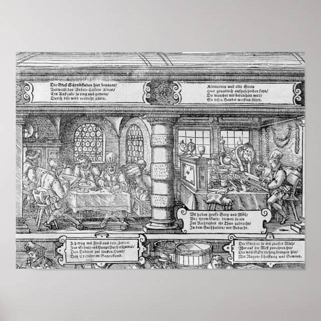 Bankenlandschaft Poster (Vorne)