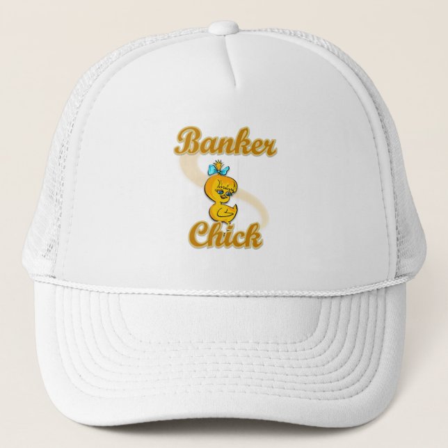Banker Chick Truckerkappe (Vorderseite)