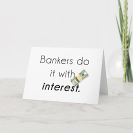 Banker tun es! feiertagskarte