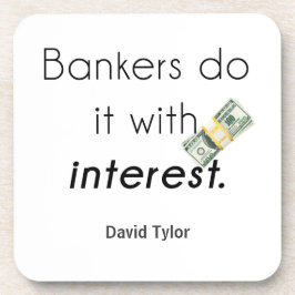 Banker tun es! getränkeuntersetzer